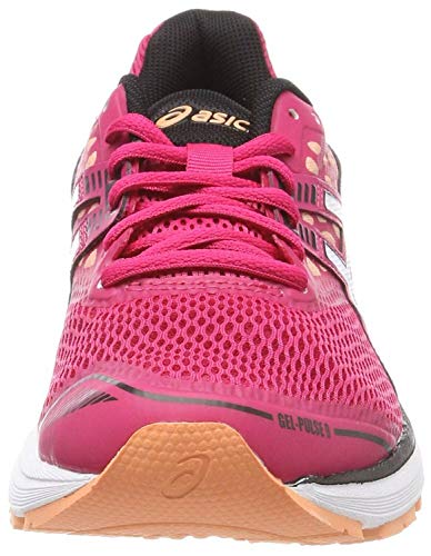 Asics Gel-Pulse 9, Zapatillas de Running Mujer, Rosa (Bright Rose/White/Black 2101), 37 EU