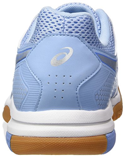 Asics Gel-Rocket 8, Zapatillas de Voleibol Mujer, Azul (Airy Blue/Silver/White 3993), 36 EU