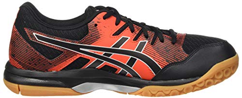 Asics Gel-Rocket 9, Sneaker Hombre, Black/Fiery Red, 44 EU