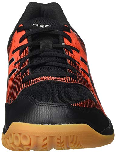 Asics Gel-Rocket 9, Sneaker Hombre, Black/Fiery Red, 44 EU