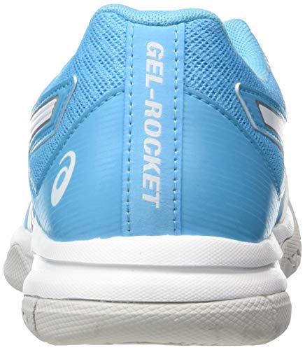 Asics Gel-Rocket 9, Zapatillas de Deporte Interior Mujer, Blanc Bleu Ciel, 37.5 EU