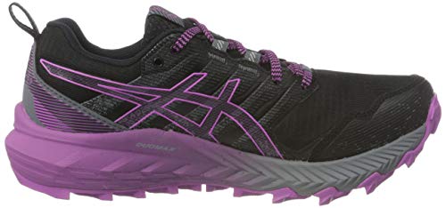 Asics Gel-Trabuco 9 G-TX, Trail Running Shoe Mujer, Black/Digital Grape, 39 EU