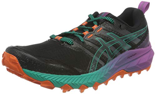 Asics Gel-Trabuco 9, Trail Running Shoe Mujer, Black/Baltic Jewel, 41.5 EU