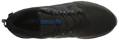 Asics Gel-Venture 8 Waterproof, Trail Running Shoe Hombre, Black/Reborn Blue, 42.5 EU