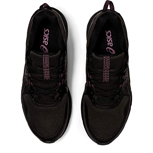 Asics Gel-Venture 8 Waterproof, Trail Running Shoe Mujer, Black/Grape, 39.5 EU
