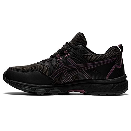 Asics Gel-Venture 8 Waterproof, Trail Running Shoe Mujer, Black/Grape, 39.5 EU