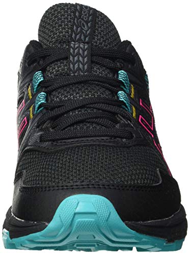 ASICS Gel-Venture 8, Zapatillas de Running Mujer, Color Negro Y Rosa, 42 EU