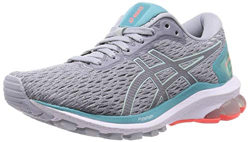 ASICS GT-1000 9, Zapatillas de Running Mujer, Piedmont Grey Bio Mint, 38 EU