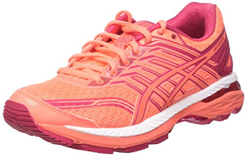 Asics GT 2000-5, Zapatillas de Running para Mujer, Naranja (Flash Coral/Coral Pink/Bright Rose), 37 EU