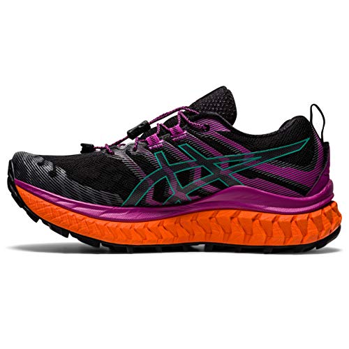 Asics Trabuco MAX, Zapatilla de Trail Running Mujer, Black/Digital Grape, 39.5 EU