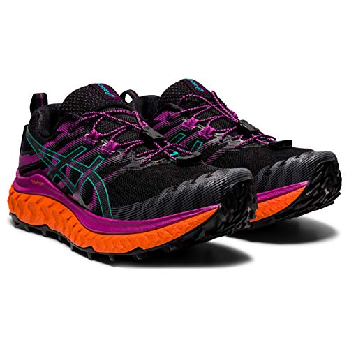 Asics Trabuco MAX, Zapatilla de Trail Running Mujer, Black/Digital Grape, 39.5 EU