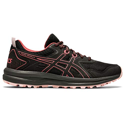 Asics Trail Scout, Sneaker Mujer, Negro/Dried Rose, 38 EU