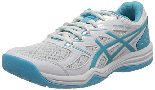 ASICS Upcourt 4, Sneaker Mujer, Blanc Bleu Ciel, 39 EU