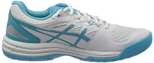 ASICS Upcourt 4, Sneaker Mujer, Blanc Bleu Ciel, 39 EU