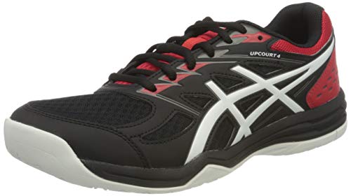 Asics Upcourt 4, Zapatillas de Voleibol Hombre, Black White, 46.5 EU