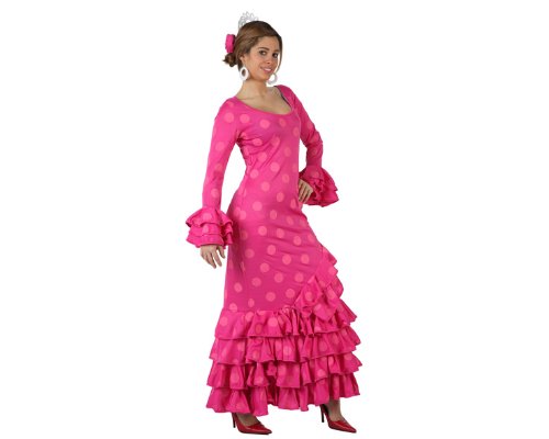 Atosa-97163 Disfraz Flamenca, color rosa, M-L (97163)
