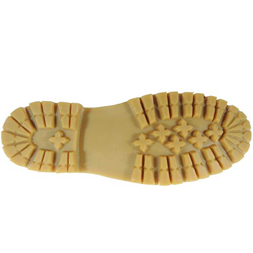 Avarca 363AV Botín Mujer Safari Llano Piel Flor Piso Trekking Cosidas Bota Corta Casual Burdeos Talla 39