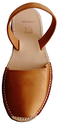 Avarcas Menorquinas con Suela Beige, Abarcas, Albarcas, Sandalias (39, Cuero Nobuck Suela Beige)