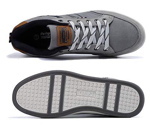 AX BOXING Sneakers Hombre Zapatos Casual Zapatillas Moda Ligero Deporte Gimnasio Running Tamaño 41-46 (Gris, Numeric_43)