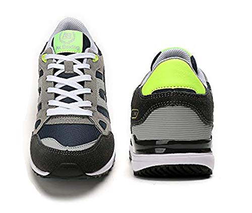 AX BOXING Zapatillas Hombres Mujer Deporte Running Sneakers Zapatos para Correr Gimnasio Deportivas Padel Transpirables Casual (41 EU, A98333-Gris Claro)