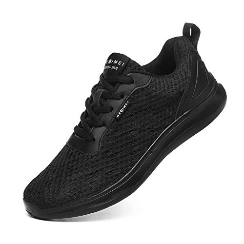 BaiMoJia Zapatillas Deportivas Hombre Zapatos Running Bambas Deporte Ligeras Verano Casual Todo Negro 40 EU