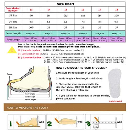 BAIYOU bebé de goma para niños Botas de lluvia impermeable botas de agua Wellington para 2 – 6 años