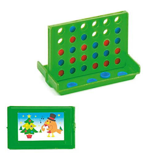 Baker Ross Mini 4 en Raya Juegos de Navidad: Juguetes novedosos para niños, Fiesta, botín o Bolsa de premios (Paquete de 4)