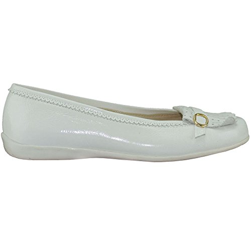 BARCELÓ 1209 Zapato Francesita en Piel para Niña Blanco Talla 32