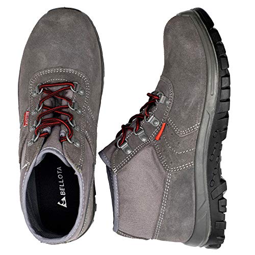 Bellota 7230642S1P Botas Serraje y Lona, Gris, 42