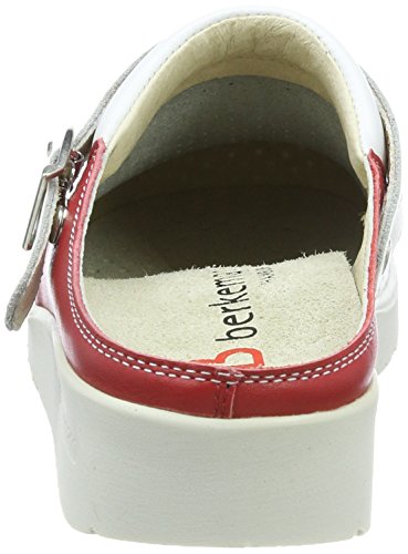 Berkemann Tec-Pro-brage Zuecos de Trabajo Unisex Adulto , Blanco (Weiß/Rot) , 37 EU