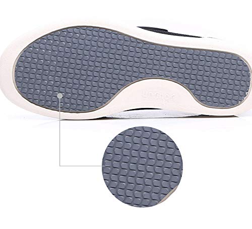 B/H Hombre Ajustable De Velcro Zapatillas OrtopéDica,Zapatos para Ancianos de Verano de Gran tamaño, Zapatos de Madre Antideslizantes-Blue_39