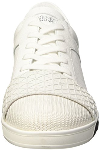 Bikkembergs Olimpian 291 L.Shoe M Leather/Lycra, Sandalias con Plataforma Hombre, Blanco (White/Origami Effect), 43 EU