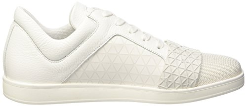 Bikkembergs Olimpian 291 L.Shoe M Leather/Lycra, Sandalias con Plataforma Hombre, Blanco (White/Origami Effect), 43 EU
