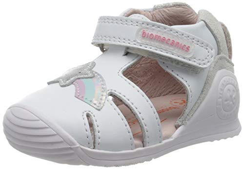 Biomecanics 202127, Sandalias Niñas, Blanco (Blanco (Sauvage)) B, 19 EU