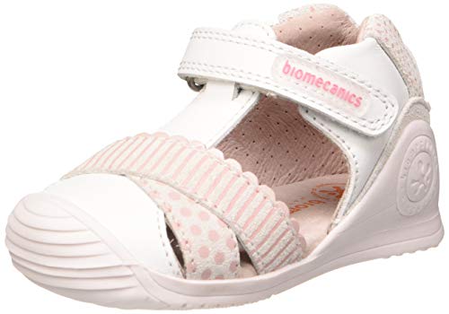 Biomecanics 202129, Sandalias Niñas, Blanco (Blanco (Sauvage) Y Serraje) C, 23 EU