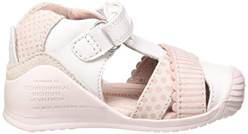 Biomecanics 202129, Sandalias Niñas, Blanco (Blanco (Sauvage) Y Serraje) C, 23 EU