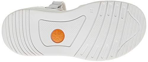 Biomecanics 202166, Sandalias con Punta Abierta Niña, Blanco (Blanco (Sauvage)) C, 25 EU