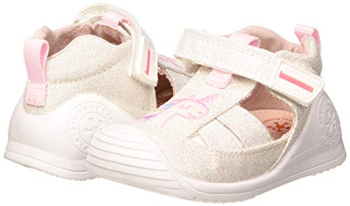 Biomecanics 202206, Sandalias Niñas, Plateado (Plata (Pique Metalizado) C), 20 EU