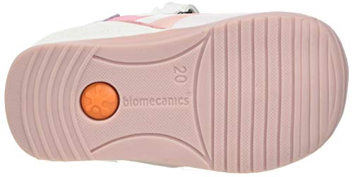 Biomecanics 212152-C, Zapatillas Niñas, Blanco Y Rosa (Rejilla), 19 EU