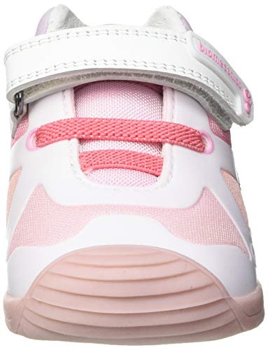 Biomecanics 212152-C, Zapatillas Niñas, Blanco Y Rosa (Rejilla), 19 EU