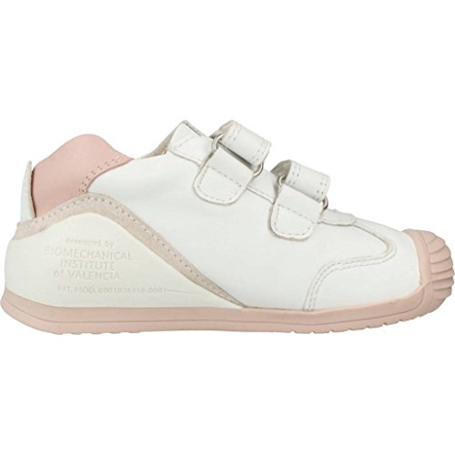 BIOMECANICS Botita 151157 Cuero Niñas Color Blanco-Rosa talla: 21