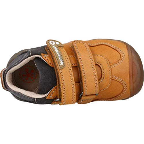 Biomecanics - Botita bebé en Cuero con Doble Velcro - Marrón, 18