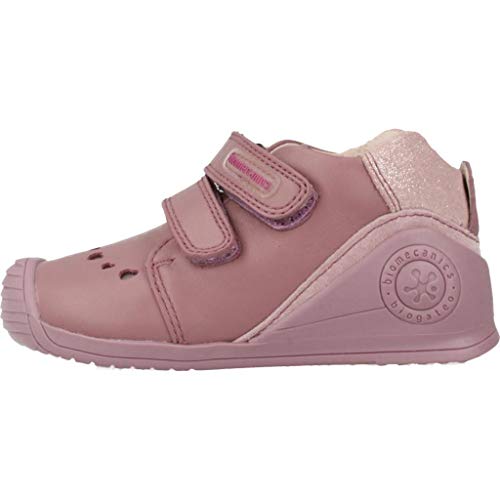 BIOMECANICS - Botita Biomecanics Picado Cuero Niñas Color: Malva Talla: 23