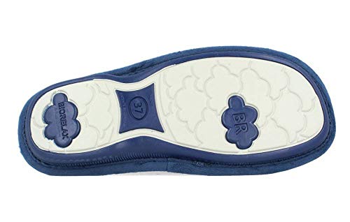 BioRelax - Zapatillas Mujer La Mejor mamá del Mundo - Azul, 39