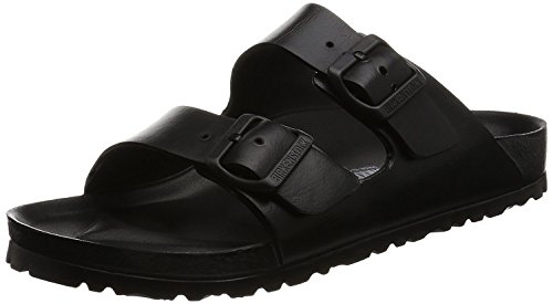 Birkenstock Arizona EVA, Sandalias de Punta Descubierta Mujer, Negro (Noir Noir), 38 EU