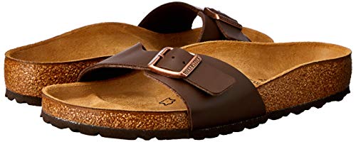 Birkenstock Madrid Birko Flor, Zuecos Hombre, Marrón (Brun Foncé), 43 EU