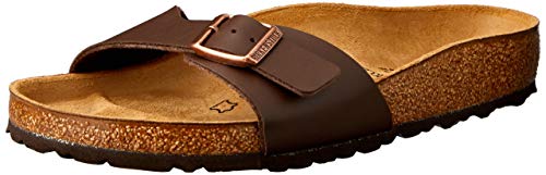 Birkenstock Madrid Birko Flor, Zuecos Hombre, Marrón (Brun Foncé), 43 EU