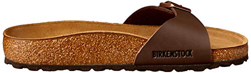 Birkenstock Madrid Birko Flor, Zuecos Hombre, Marrón (Brun Foncé), 43 EU