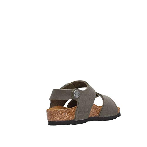 Birkenstock New York, Sandalia con Pulsera para Niños, Verde (Brushed Emerald Brushed Emerald), 24 EU