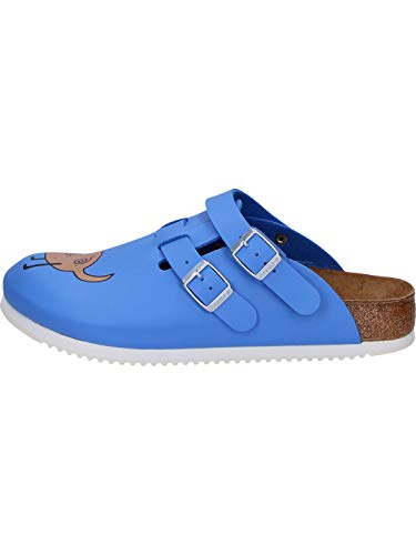 Birkenstock Professional Kay, Zuecos Mujer, Azul-Blau (Dog Blue Background), 39 EU (6 Damen UK)